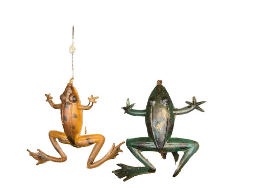 Vintage rubber frog fishing - rubber,