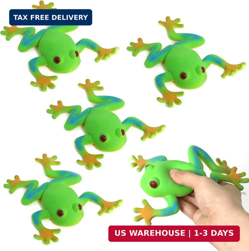Pieces rubber frog toys - 5,
