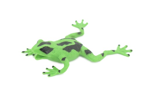 Frog toy green stretchable - green,,
