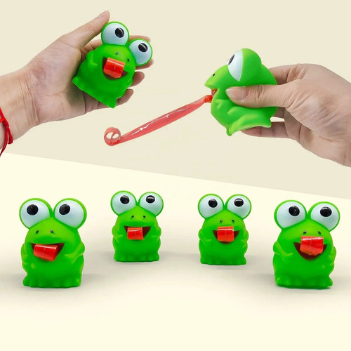 Novelty frog tongue out - frog,